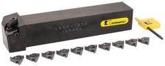 Kennametal - External Thread, Right Hand Cut, 1" Shank Width x 1" Shank Height Indexable Threading Toolholder - 6" OAL, LT 16ER Insert Compatibility, LSSR163D Toolholder, Series LT Threading - Americas Industrial Supply