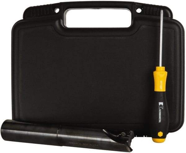 Kennametal - 1-1/4" Cut Diam, 18mm Max Depth of Cut, 1-1/4" Shank Diam, 8" OAL, Indexable Square Shoulder End Mill - EC18.., EP18.. Inserts, Cylindrical Shank, 0° Lead Angle - Americas Industrial Supply