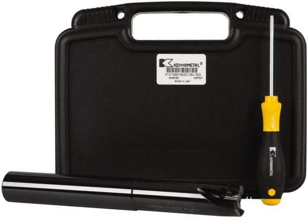 Kennametal - 1-1/4" Cut Diam, 0.71" Max Depth of Cut, 1-1/4" Shank Diam, 10" OAL, Indexable Square Shoulder End Mill - EC18.., EP18.. Inserts, Cylindrical Shank, 0° Lead Angle - Americas Industrial Supply