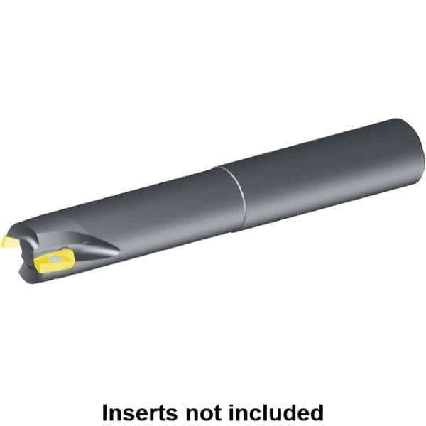 Kennametal - 1-1/2" Cut Diam, 14.3mm Max Depth of Cut, 1-1/4" Shank Diam, 10" OAL, Indexable Square Shoulder End Mill - E.. 14.. Inserts, Cylindrical Shank, 0° Lead Angle, Through Coolant, Series Mill 1-14 - Americas Industrial Supply