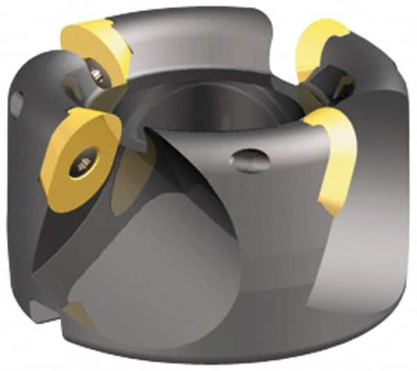 Kennametal - 3 Inserts, 1.392" Cut Diam, 3/4" Arbor Diam, 0.49" Max Depth of Cut, Indexable Square-Shoulder Face Mill - 0/90° Lead Angle, 1-3/4" High, LFEW 353... Insert Compatibility, Series RPF - Americas Industrial Supply