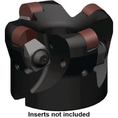 Kennametal - 100mm Cut Diam, 6mm Max Depth, 32mm Arbor Hole, 6 Inserts, RNGN 1207... Insert Style, Indexable Copy Face Mill - KSSR Cutter Style, 11,200 Max RPM, 50mm High, Series KSSR-RN - Americas Industrial Supply