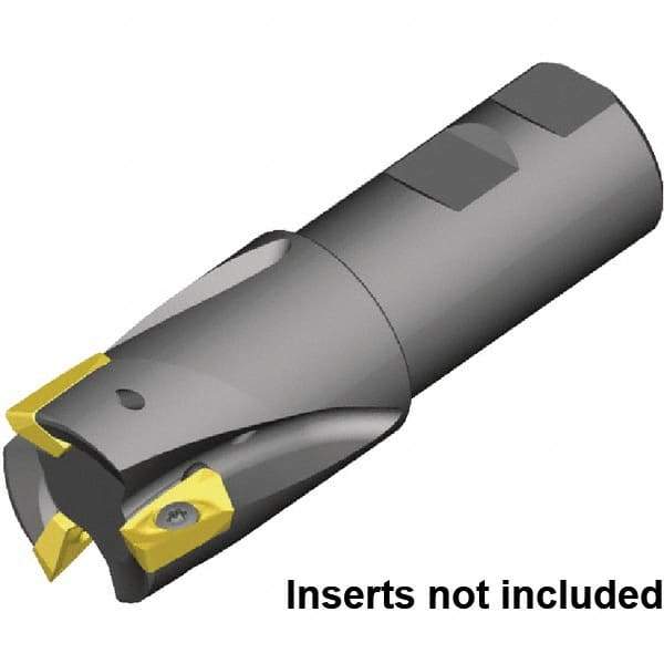 Kennametal - 1-1/2" Cut Diam, 1-1/4" Shank Diam, 4.53" OAL, Indexable Square Shoulder End Mill - Weldon Shank, 0° Lead Angle - Americas Industrial Supply