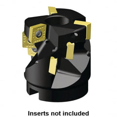 Kennametal - 9 Inserts, 50mm Cut Diam, 22mm Arbor Diam, 32.36mm Max Depth of Cut, Indexable Square-Shoulder Face Mill - 0/90° Lead Angle, 55mm High, SD.T 1204.. Insert Compatibility, Series KSSM-KSSP - Americas Industrial Supply