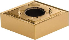 Kennametal - CNMG430.5 FN Grade KT315 Cermet Turning Insert - TiN/TiCN/TiN Finish, 80° Diamond, 1/2" Inscr Circle, 3/16" Thick, 0.0079" Corner Radius - Americas Industrial Supply