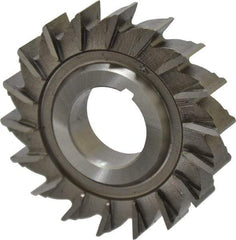 Made in USA - 2-1/2" Diam x 1/2" Width of Cut, 18 Teeth, High Speed Steel Side Milling Cutter - Straight Teeth, Uncoated - Americas Industrial Supply