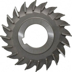 Made in USA - 3" Diam x 1/4" Width of Cut, 20 Teeth, High Speed Steel Side Milling Cutter - Straight Teeth, Uncoated - Americas Industrial Supply
