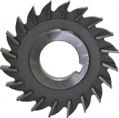 Made in USA - 3" Diam x 5/16" Width of Cut, 20 Teeth, High Speed Steel Side Milling Cutter - Straight Teeth, Uncoated - Americas Industrial Supply