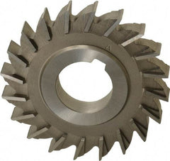 Made in USA - 3" Diam x 7/16" Width of Cut, 20 Teeth, High Speed Steel Side Milling Cutter - Straight Teeth, Uncoated - Americas Industrial Supply