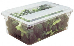 Rubbermaid - Rectangular, Clear Polycarbonate Food Tote Box - 12" High x 18" Wide x 26" Long - Americas Industrial Supply