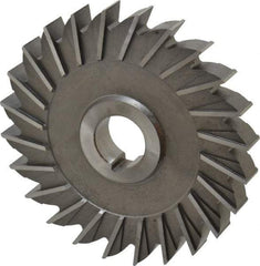 Made in USA - 5" Diam x 5/8" Width of Cut, 24 Teeth, High Speed Steel Side Milling Cutter - Straight Teeth, Uncoated - Americas Industrial Supply
