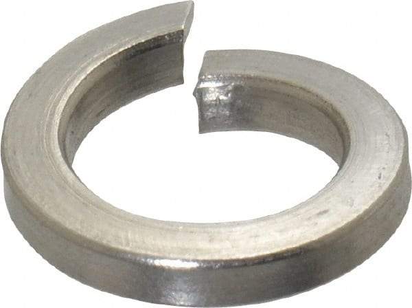 Value Collection - M8, 8.1mm ID, 2mm Thick High Collar Split Lock Washer - 18-8 Austenitic Grade A2 Stainless Steel, Uncoated, 8.1mm Min ID, 8.5mm Max ID, 12.7mm Max OD - Americas Industrial Supply