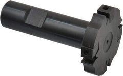 APT - Shank Connection, 3/8" Cutting Width, 9/16" Depth of Cut, 2" Cutter Diam, 4 Tooth Indexable Slotting Cutter - 3/4" Shank Diam, SM24 Toolholder, CTA 2 Insert, Right Hand Cutting Direction - Americas Industrial Supply