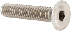 Value Collection - 1/4-20 UNC Hex Socket Drive, 82° Flat Screw - Grade 316 Stainless Steel, 1-1/4" OAL - Americas Industrial Supply