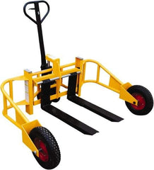 Vestil - 2,000 Lb Capacity, 9" Lift Industrial Pallet Truck - 3" Min Lift Height, 32" Fork Length x 4" Fork Width, 63-3/4" Overall Width - Americas Industrial Supply