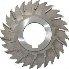 Made in USA - 3" Diam x 5/32" Width of Cut, 28 Teeth, High Speed Steel Side Milling Cutter - Staggered Teeth, Uncoated - Americas Industrial Supply