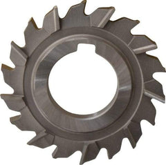 Made in USA - 3" Diam x 5/16" Width of Cut, 18 Teeth, High Speed Steel Side Milling Cutter - Staggered Teeth, Uncoated - Americas Industrial Supply