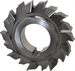 Made in USA - 3" Diam x 5/8" Width of Cut, 18 Teeth, High Speed Steel Side Milling Cutter - Staggered Teeth, Uncoated - Americas Industrial Supply