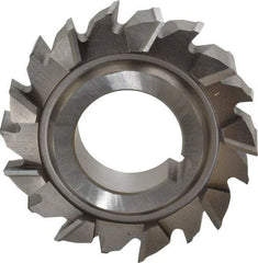 Made in USA - 3" Diam x 3/4" Width of Cut, 18 Teeth, High Speed Steel Side Milling Cutter - Staggered Teeth, Uncoated - Americas Industrial Supply