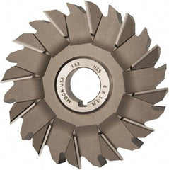 Made in USA - 6" Diam x 1-1/4" Width of Cut, 24 Teeth, High Speed Steel Side Milling Cutter - Staggered Teeth, Uncoated - Americas Industrial Supply