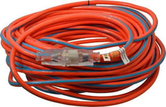 Southwire - 100', 12/3 Gauge/Conductors, Orange/Blue Outdoor Extension Cord - 1 Receptacle, 15 Amps, 125 VAC, UL SJTW, NEMA 5-15P, 5-15R - Americas Industrial Supply