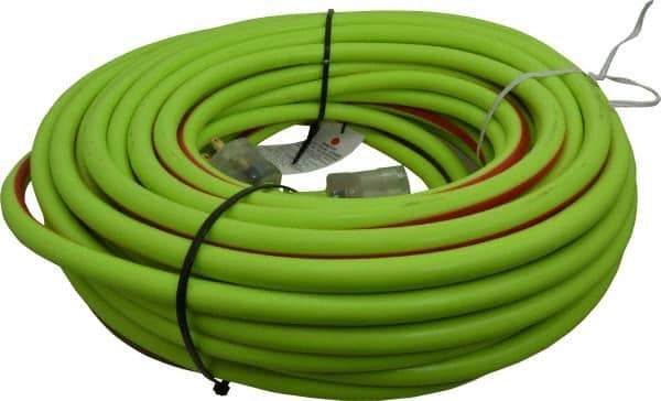 Southwire - 100', 10/3 Gauge/Conductors, Green/Red Outdoor Extension Cord - 1 Receptacle, 15 Amps, 125 VAC, UL SJTW, NEMA 5-15P, 5-15R - Americas Industrial Supply