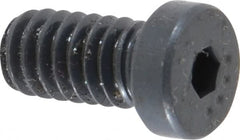 Made in USA - 1/4-20 UNC Hex Socket Drive, Low Socket Cap Screw - Grade 4037 Alloy Steel, Black Oxide Finish, Fully Threaded, 1/2" Length Under Head - Americas Industrial Supply
