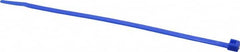 Made in USA - 7.562" Long Blue Nylon Standard Cable Tie - 50 Lb Tensile Strength, 1.32mm Thick, 3" Max Bundle Diam - Americas Industrial Supply