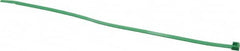 Made in USA - 11-1/4" Long Green Nylon Standard Cable Tie - 50 Lb Tensile Strength, 1.32mm Thick, 2" Max Bundle Diam - Americas Industrial Supply