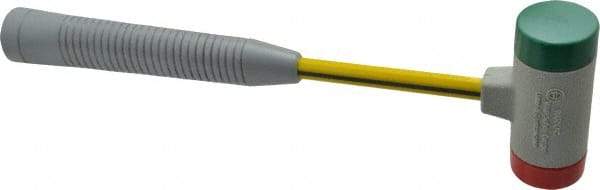 NUPLA - 1 Lb Head 1-3/8" Face Tough Polymer Hammer - Fiberglass Handle - Americas Industrial Supply