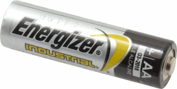 Ability One - Size AA, Alkaline, Standard Battery - 1.5 Volts, Button Tab Terminal - Americas Industrial Supply