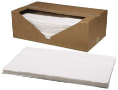 Ability One - Flat Fold General Purpose Wipes - 14-1/4" x 25" Sheet Size, White - Americas Industrial Supply