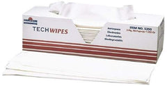 Ability One - Flat Fold Clean Room/Lab/Critical Task Wipes - 16-1/2" x 15" Sheet Size, White - Americas Industrial Supply