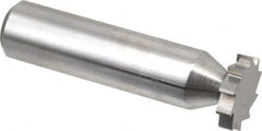 Made in USA - 5/8" Diam x 1/8" Face Width, Solid Carbide, 10 Teeth, Shank Connection Woodruff Keyseat Cutter - Uncoated, 2-1/8" OAL x 1/2" Shank, Straight Teeth, ANSI 405, Old Standard 5 - Americas Industrial Supply