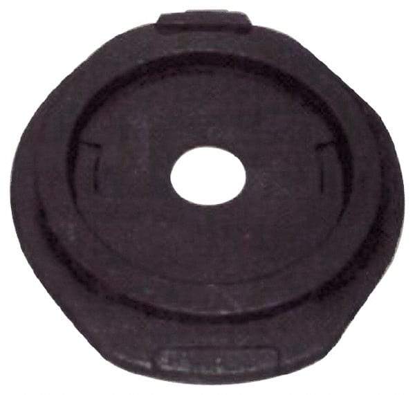 PRO-SAFE - Rubber Standard Channelizer Base - 25 Lb, Black - Americas Industrial Supply