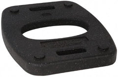 PRO-SAFE - 18-1/2" Wide x 1.8" High Rubber Vertical Panel Rubber Base - 20 Lb, Black - Americas Industrial Supply