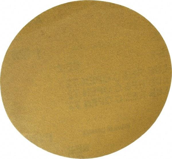 Made in USA - 5" Diam, 120 Grit, Aluminum Oxide Hook & Loop Disc - Fine Grade, Coated, C Weight Paper Backing, - Americas Industrial Supply