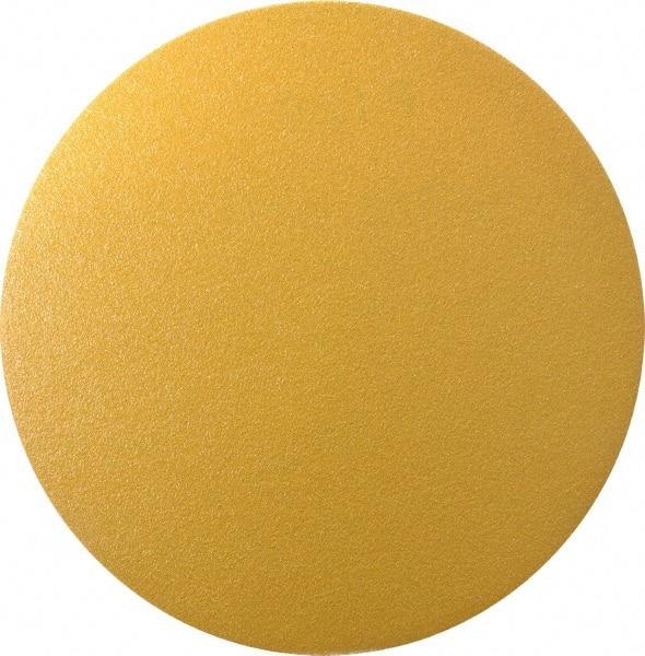 Made in USA - 6" Diam, 120 Grit, Aluminum Oxide Hook & Loop Disc - Fine Grade, Coated, C Weight Paper Backing, - Americas Industrial Supply