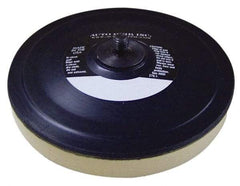 AutoQuip - 6" Diam Hook & Loop Disc Backing Pad - Medium Density, 10,000 RPM - Americas Industrial Supply