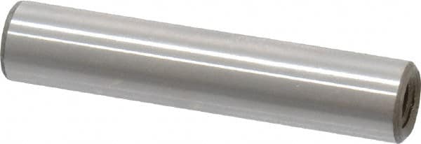 Jergens - 1/4" Diam x 1-1/4" Pin Length Alloy Steel Pull Out Dowel Pin - C 47-58 & C 60-64 (Surface) Hardness, 1 Beveled & 1 Threaded End - Americas Industrial Supply