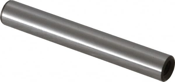 Jergens - 1/4" Diam x 1-3/4" Pin Length Alloy Steel Pull Out Dowel Pin - C 47-58 & C 60-64 (Surface) Hardness, 1 Beveled & 1 Threaded End - Americas Industrial Supply