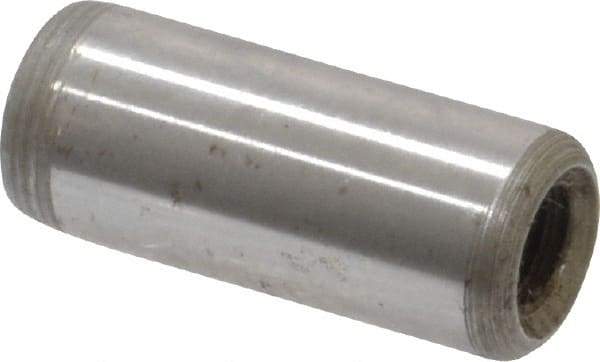Jergens - 5/16" Diam x 3/4" Pin Length Alloy Steel Pull Out Dowel Pin - C 47-58 & C 60-64 (Surface) Hardness, 1 Beveled & 1 Threaded End - Americas Industrial Supply