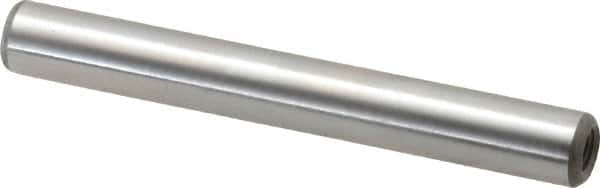 Jergens - 5/16" Diam x 2-1/2" Pin Length Alloy Steel Pull Out Dowel Pin - C 47-58 & C 60-64 (Surface) Hardness, 1 Beveled & 1 Threaded End - Americas Industrial Supply