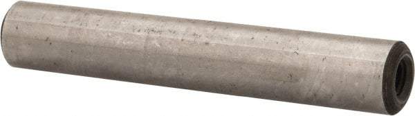 Jergens - 3/8" Diam x 2-1/4" Pin Length Alloy Steel Pull Out Dowel Pin - C 47-58 & C 60-64 (Surface) Hardness, 1 Beveled & 1 Threaded End - Americas Industrial Supply