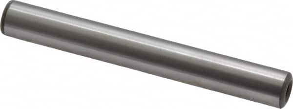 Jergens - 3/8" Diam x 3" Pin Length Alloy Steel Pull Out Dowel Pin - C 47-58 & C 60-64 (Surface) Hardness, 1 Beveled & 1 Threaded End - Americas Industrial Supply