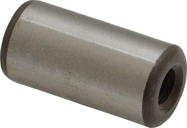 Jergens - 1/2" Diam x 1" Pin Length Alloy Steel Pull Out Dowel Pin - C 47-58 & C 60-64 (Surface) Hardness, 1 Beveled & 1 Threaded End - Americas Industrial Supply