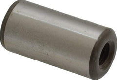 Jergens - 1/2" Diam x 1" Pin Length Alloy Steel Pull Out Dowel Pin - C 47-58 & C 60-64 (Surface) Hardness, 1 Beveled & 1 Threaded End - Americas Industrial Supply