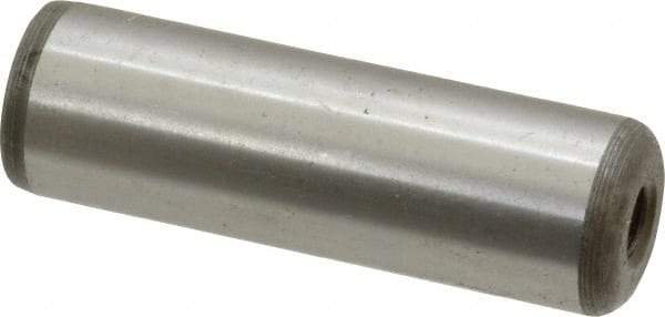 Jergens - 5/8" Diam x 2" Pin Length Alloy Steel Pull Out Dowel Pin - C 47-58 & C 60-64 (Surface) Hardness, 1 Beveled & 1 Threaded End - Americas Industrial Supply