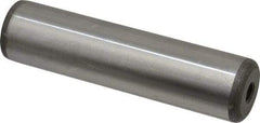 Jergens - 1" Diam x 4" Pin Length Alloy Steel Pull Out Dowel Pin - C 47-58 & C 60-64 (Surface) Hardness, 1 Beveled & 1 Threaded End - Americas Industrial Supply