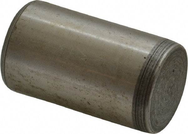 Jergens - 1" Diam x 1-3/4" Pin Length Alloy Steel Pull Out Dowel Pin - C 47-58 & C 60-64 (Surface) Hardness, 1 Beveled & 1 Threaded End - Americas Industrial Supply